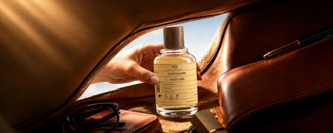 Comparison of celebrity perfumes and designer perfumes, with Parfumix fragrance bottles in different scent styles